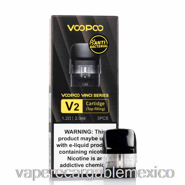 Vape Recargable Voopoo Drag Nano 2 Cápsulas De Repuesto 1.2ohm Cartucho Vinci V2